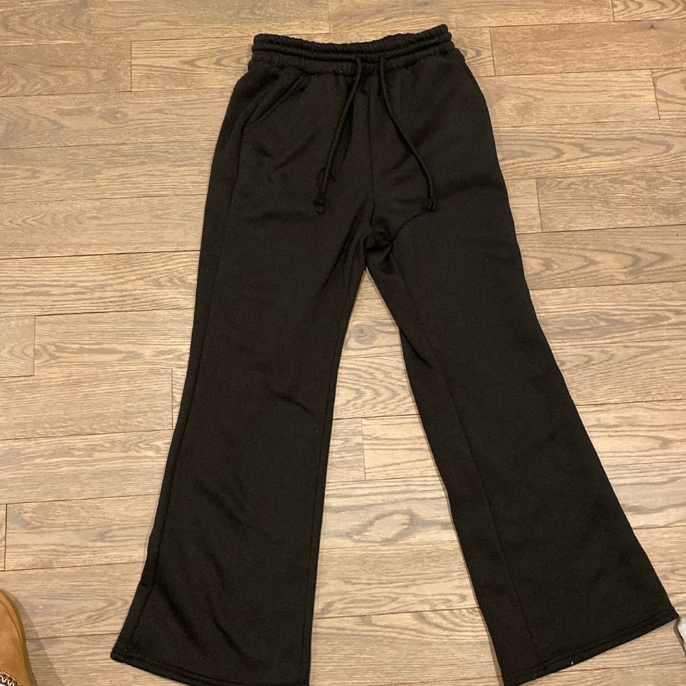 Black soft sweatpants for girls size 10-11